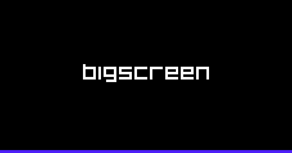 Displays · Bigscreen Beyond